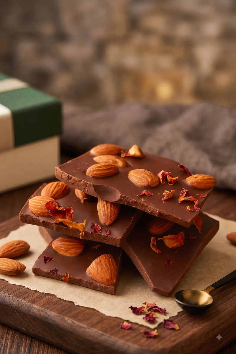 Milk Chocolate and Almond Barks, Moi Doughssier